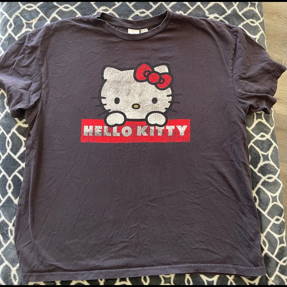 Black Hello Kitty T-Shirt Size L